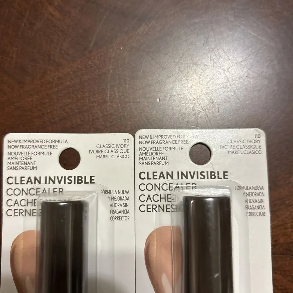 (2PK) COVERGIRL Clean Invisible Liquid Concealer, 110 classic ivory